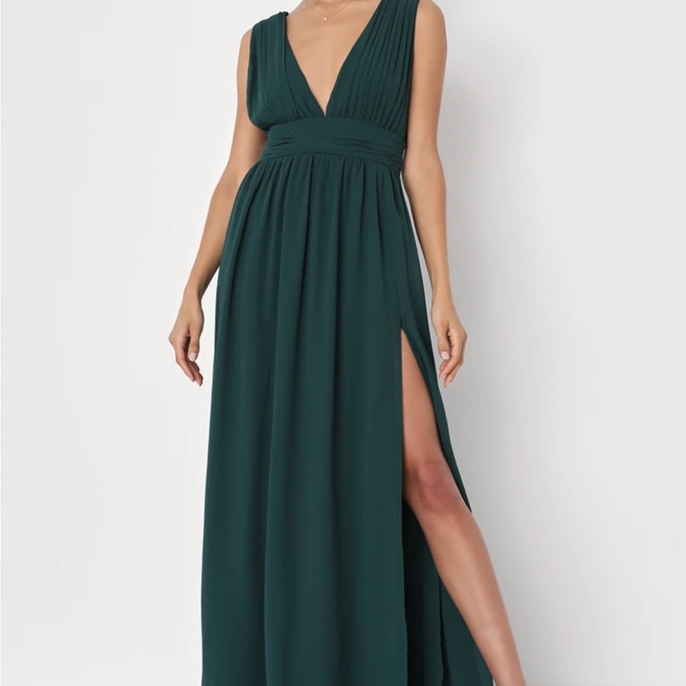 Lulu’s Heavenly hues forest green- m- nwt